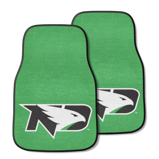 North Dakota Fighting Hawks Front Carpet Car Mat Set - 2 Pieces - North Dakota