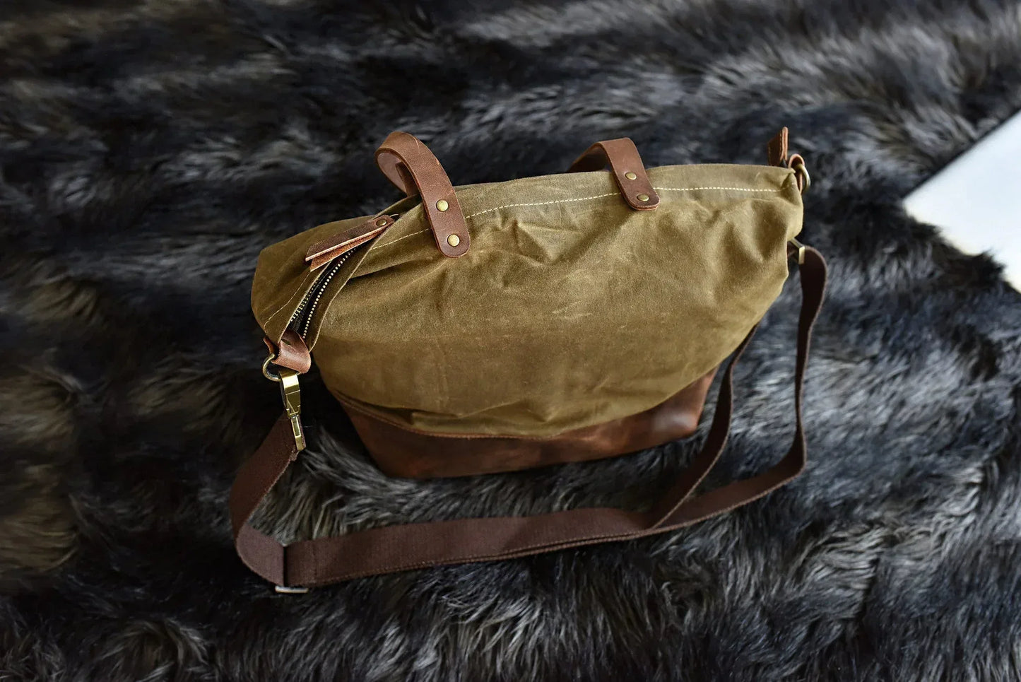 Boyfriend Tote Canvas - Kiko Leather - Flyclothing LLC