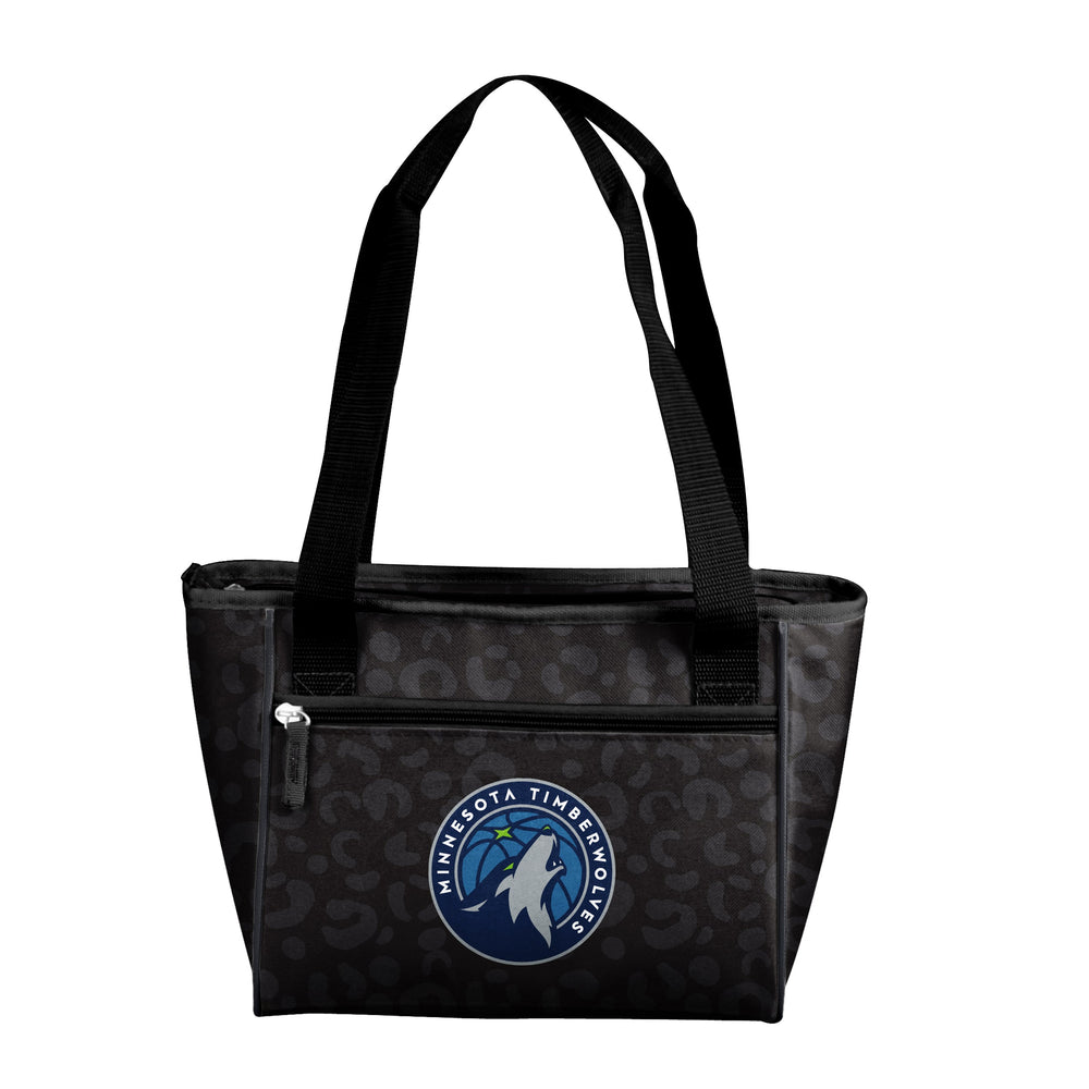 Minnesota Timberwolves Leopard Print 16 Can Cooler Tote