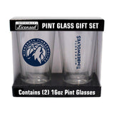Minnesota Timberwolves 16oz Gameday Pint Glass 2 Pack