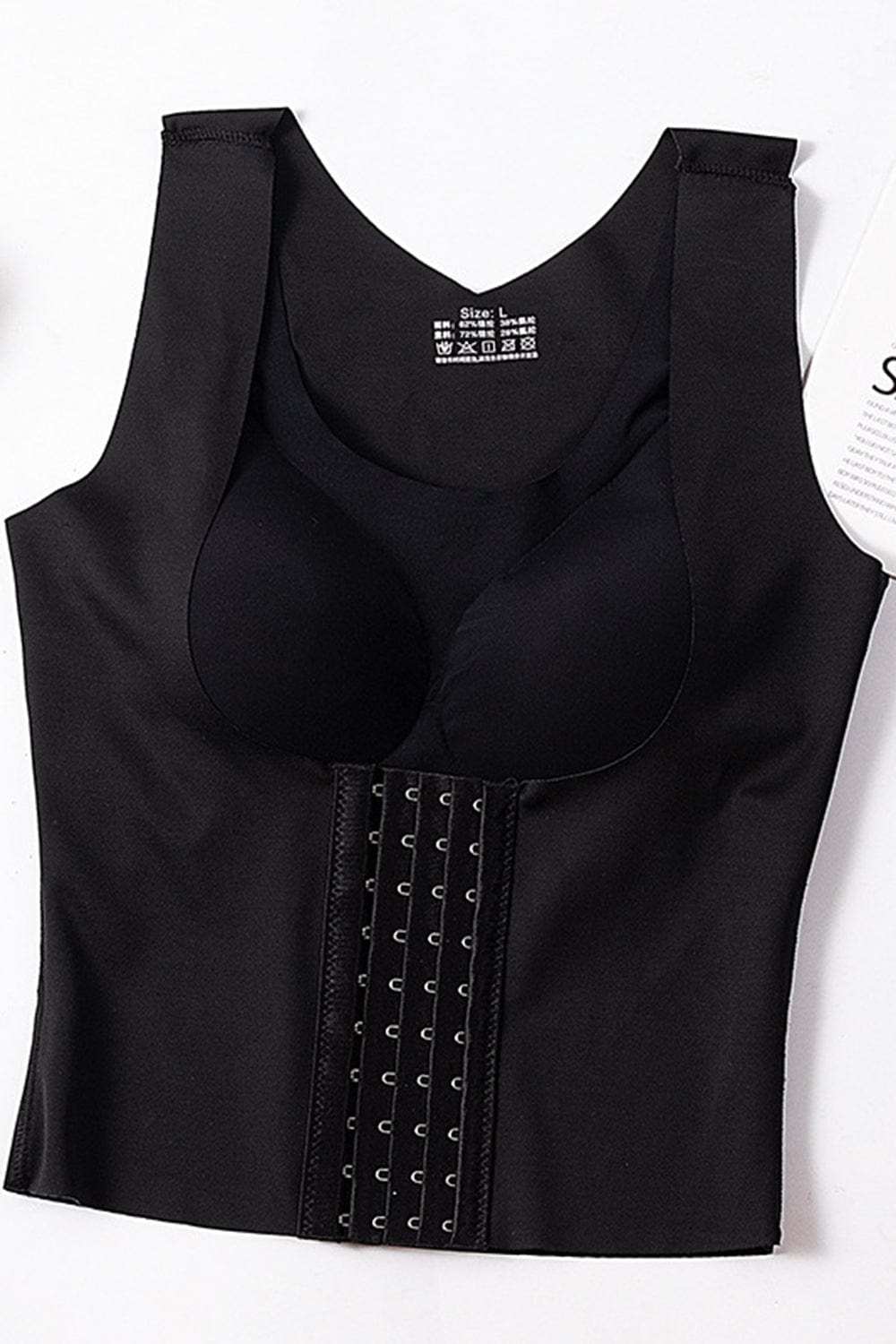 Basic Bae Scoop Neck Shapewear Tank with Removable Paddings - Trendsi - Flyclothing LLC