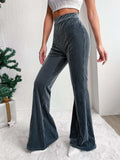 High Waist Flare Pants - Trendsi - Flyclothing LLC