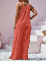 Plus Size Square Neck Wide Leg Overalls - Trendsi - Flyclothing LLC