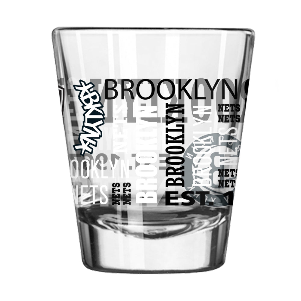 Brooklyn Nets 2oz Spirit Shot Glass