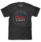 Coors Light Cold as the Rockies Beer T-Shirt - Charcoal Gray