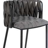 27" Gray and Black Fabric Faux Leather and Metal Low Back Counter Height Bar Chair - Homeroots - Flyclothing LLC
