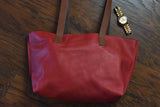 Perfect Tote Red - Kiko Leather - Flyclothing LLC