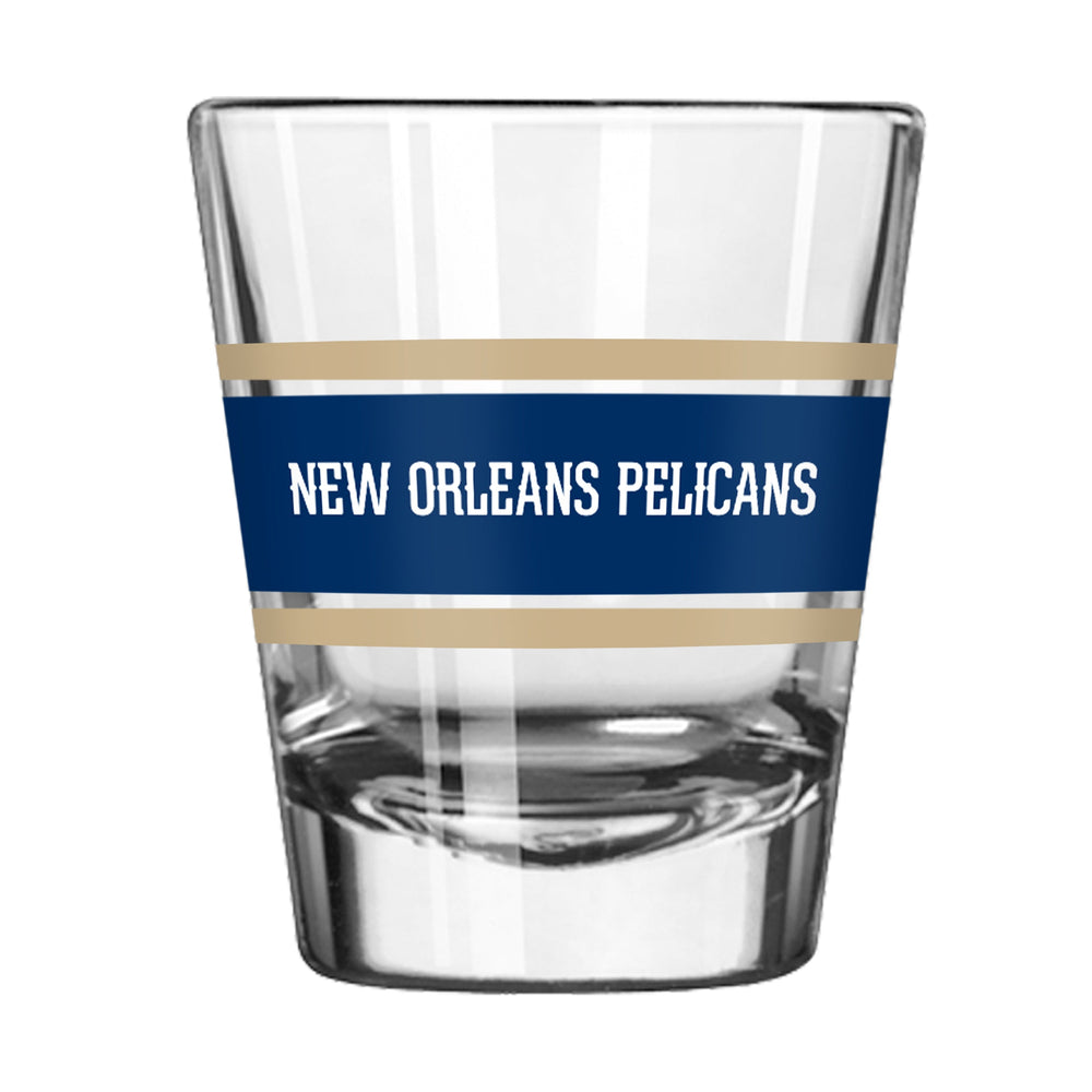 New Orleans Pelicans 2oz Stripe Shot Glass