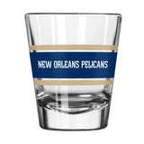 New Orleans Pelicans 2oz Stripe Shot Glass