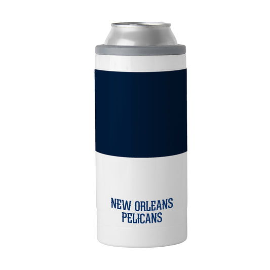 New Orleans Pelicans 12oz Colorblock Slim Can Coolie