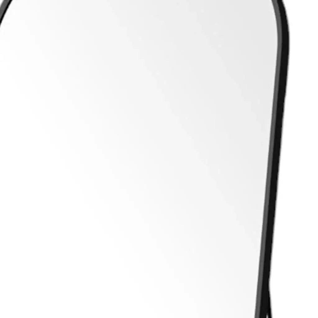 70" Black Metal Arch Wall Mounted Leaning Or Freestanding Framed Full Length Mirror - Homeroots - Flyclothing LLC
