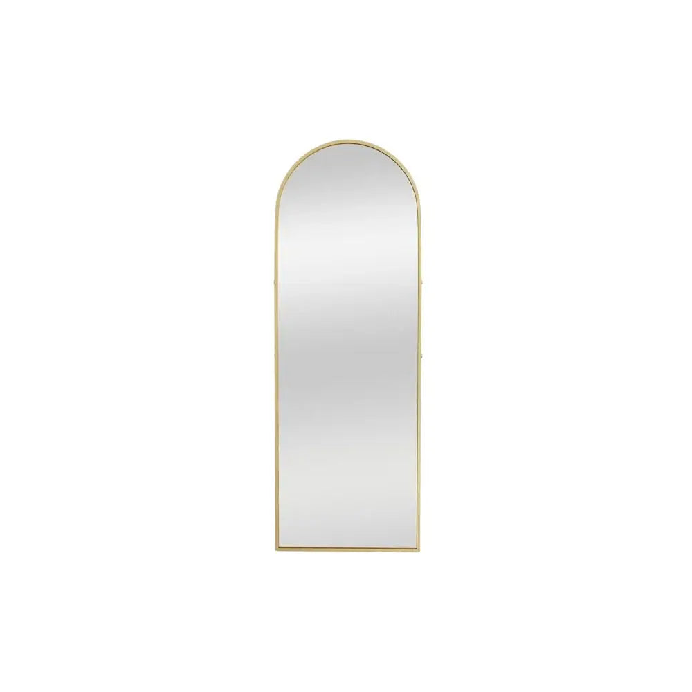 70" Gold Metal Arch Wall Mounted Leaning Or Freestanding Framed Full Length Mirror - Homeroots - Flyclothing LLC