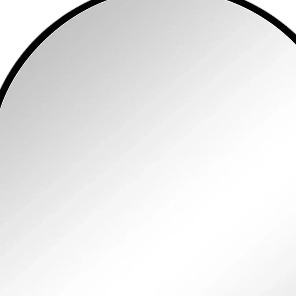 30" Black Metal Arch Framed Accent Mirror - Homeroots - Flyclothing LLC