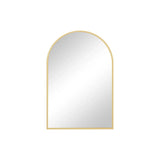 30" Gold Metal Arch Framed Accent Mirror - Homeroots - Flyclothing LLC
