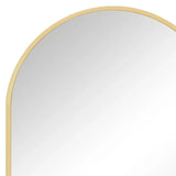 30" Gold Metal Arch Framed Accent Mirror - Homeroots - Flyclothing LLC