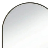 35" Black Metal Arch Framed Accent Mirror - Homeroots - Flyclothing LLC