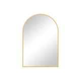 35" Gold Metal Arch Framed Accent Mirror - Homeroots - Flyclothing LLC