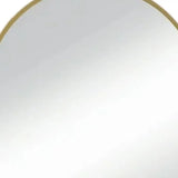 35" Gold Metal Arch Framed Accent Mirror - Homeroots - Flyclothing LLC