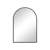 38" Black Metal Arch Framed Accent Mirror - Homeroots - Flyclothing LLC