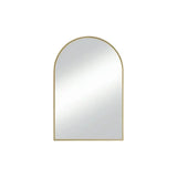 38" Gold Metal Arch Framed Accent Mirror - Homeroots - Flyclothing LLC