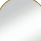 38" Gold Metal Arch Framed Accent Mirror - Homeroots - Flyclothing LLC