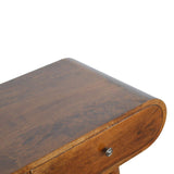 35" Chestnut Solid Wood Console Table With Two Drawers - HomeRoots - Flyclothing LLC