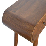 35" Chestnut Solid Wood Console Table With Two Drawers - HomeRoots - Flyclothing LLC