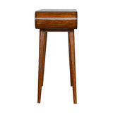35" Chestnut Solid Wood Console Table With Two Drawers - HomeRoots - Flyclothing LLC