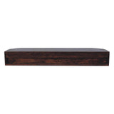 43" Chestnut Solid Wood Floating Console Table With Shelf And Two Drawers - HomeRoots - Flyclothing LLC