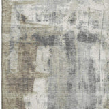 3' X 5' Beige Gray And Ivory Abstract Washable Area Rug With UV Protection - Homeroots - Flyclothing LLC