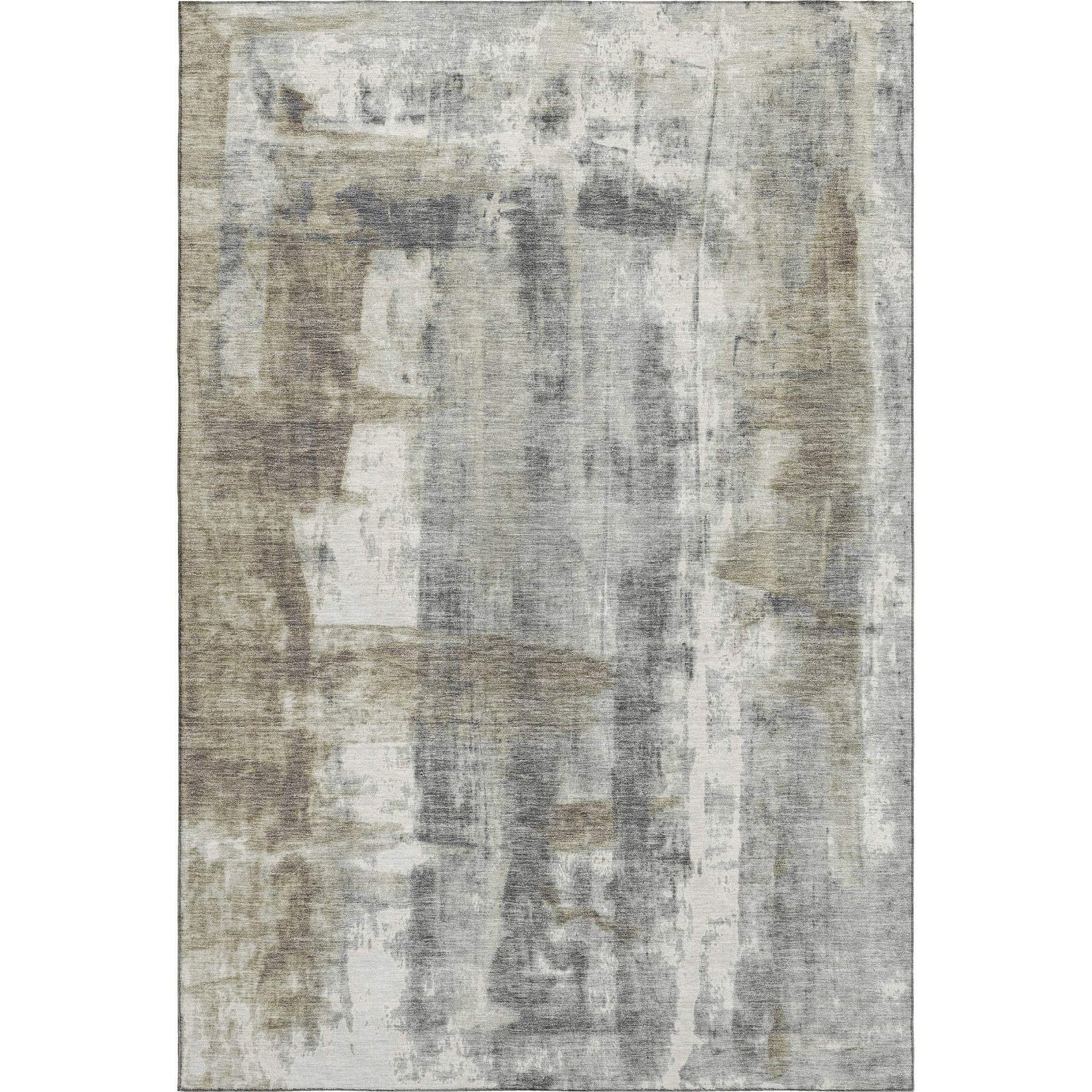 8' X 10' Beige Gray And Ivory Abstract Washable Area Rug With UV Protection - Homeroots - Flyclothing LLC