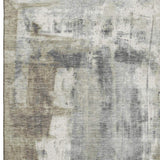 9' X 12' Beige Gray And Ivory Abstract Washable Area Rug With UV Protection - Homeroots - Flyclothing LLC