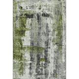 3' X 5' Olive Green Charcoal And Ivory Abstract Washable Area Rug With UV Protection - Homeroots - Flyclothing LLC
