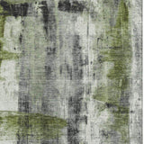 8' X 10' Olive Green Charcoal And Ivory Abstract Washable Area Rug With UV Protection - Homeroots - Flyclothing LLC