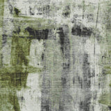 9' X 12' Olive Green Charcoal And Ivory Abstract Washable Area Rug With UV Protection - Homeroots - Flyclothing LLC
