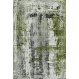 9' X 12' Olive Green Charcoal And Ivory Abstract Washable Area Rug With UV Protection - Homeroots - Flyclothing LLC