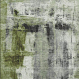 10' X 14' Olive Green Charcoal And Ivory Abstract Washable Area Rug With UV Protection - Homeroots - Flyclothing LLC