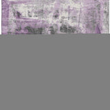 8' X 10' Purple Charcoal And Ivory Abstract Washable Area Rug With UV Protection - Homeroots - Flyclothing LLC