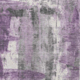10' X 14' Purple Charcoal And Ivory Abstract Washable Area Rug With UV Protection - Homeroots - Flyclothing LLC