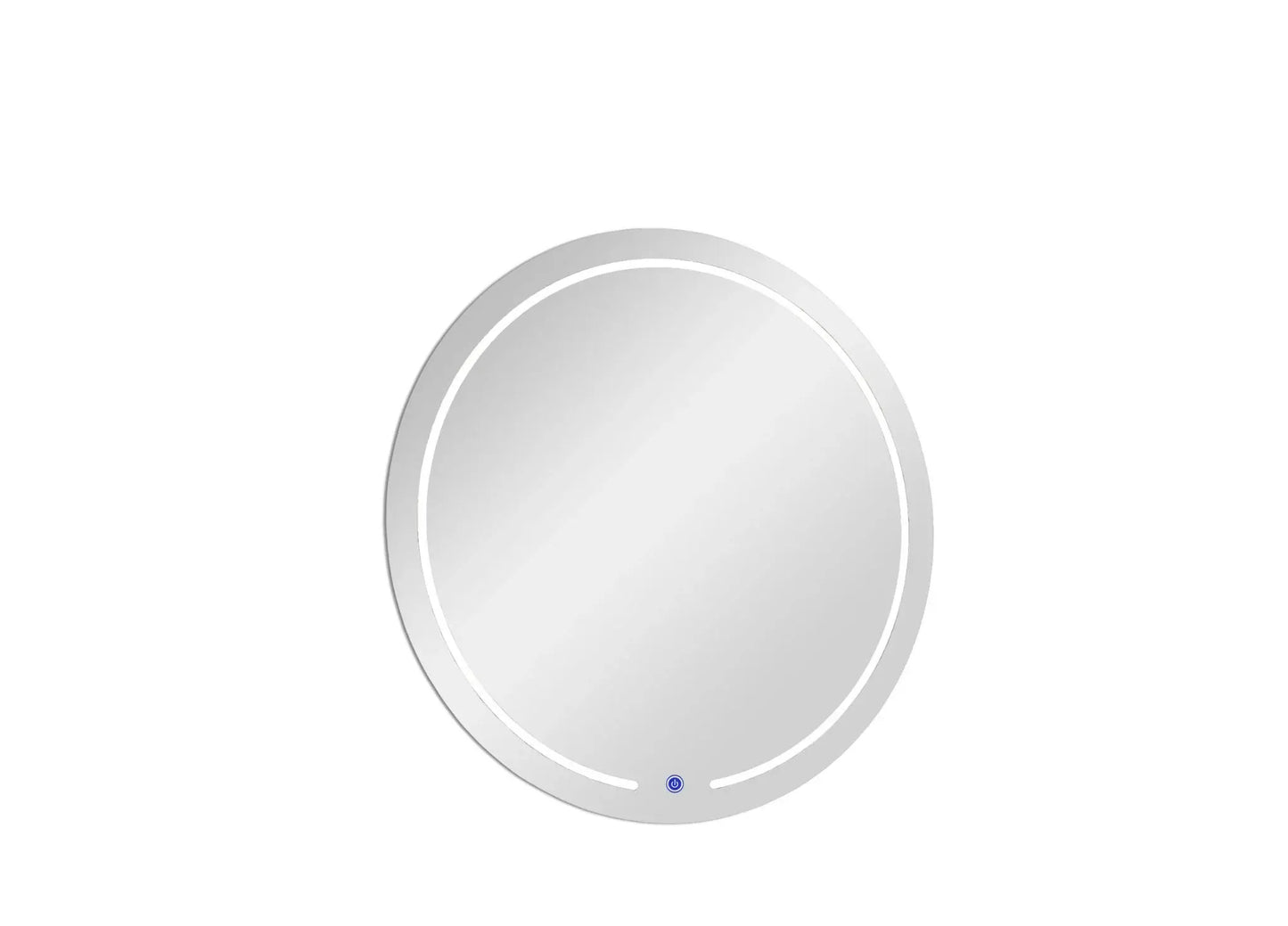 39" Clear Round Lighted Frameless Bathroom Vanity Mirror - Homeroots - Flyclothing LLC