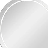 39" Clear Round Lighted Frameless Bathroom Vanity Mirror - Homeroots - Flyclothing LLC