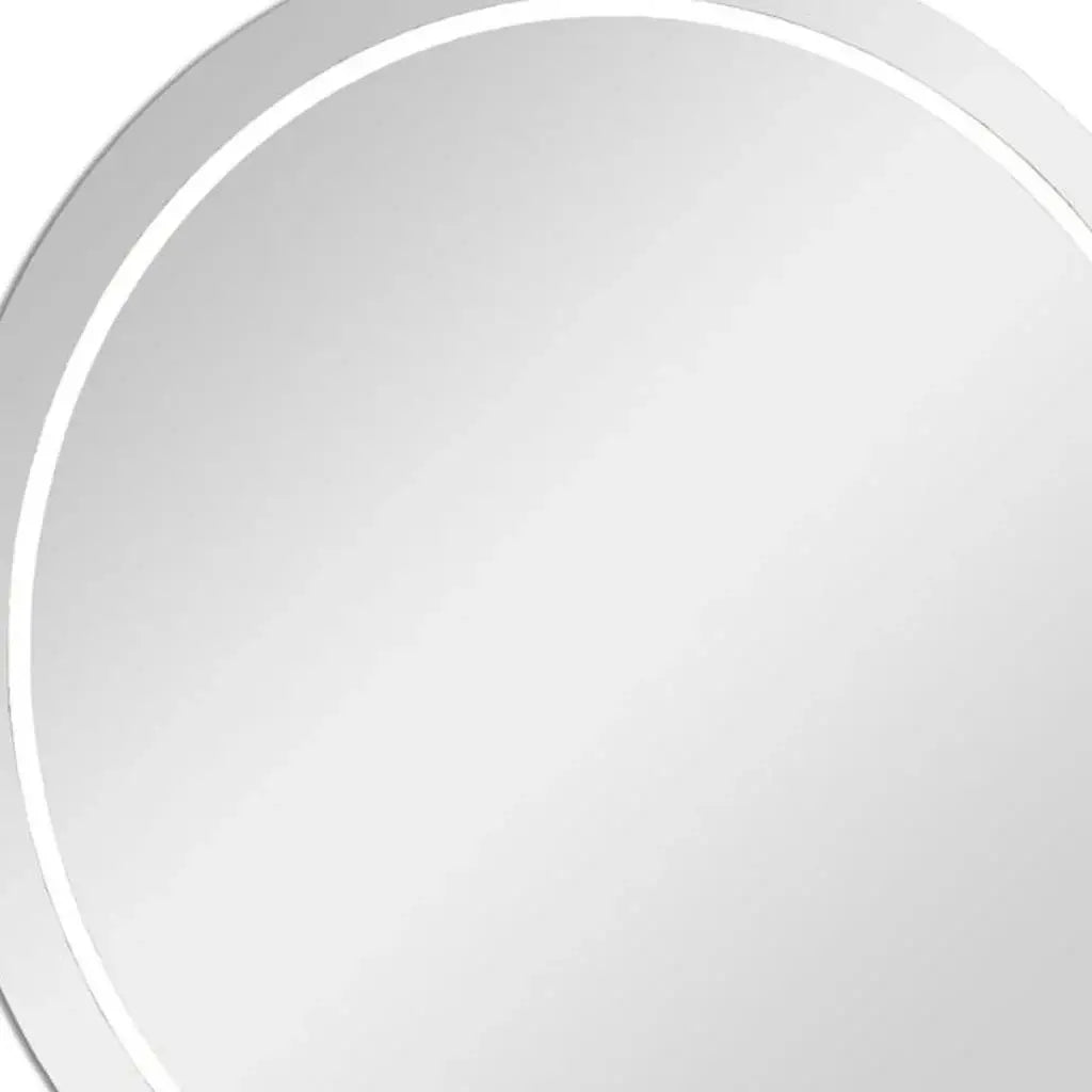 39" Clear Round Lighted Frameless Bathroom Vanity Mirror - Homeroots - Flyclothing LLC