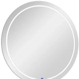 39" Clear Round Lighted Frameless Bathroom Vanity Mirror - Homeroots - Flyclothing LLC