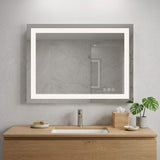 32" Lighted Frameless Bathroom Vanity Mirror - HomeRoots - Flyclothing LLC