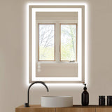 32" Lighted Frameless Bathroom Vanity Mirror - HomeRoots - Flyclothing LLC