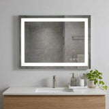 36" Lighted Frameless Bathroom Vanity Mirror - HomeRoots - Flyclothing LLC