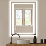 36" Lighted Frameless Bathroom Vanity Mirror - HomeRoots - Flyclothing LLC