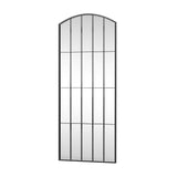 67" Black Metal Geometric Arch Wall Mounted Or Leaning Framed Full Length Mirror - HomeRoots - Flyclothing LLC