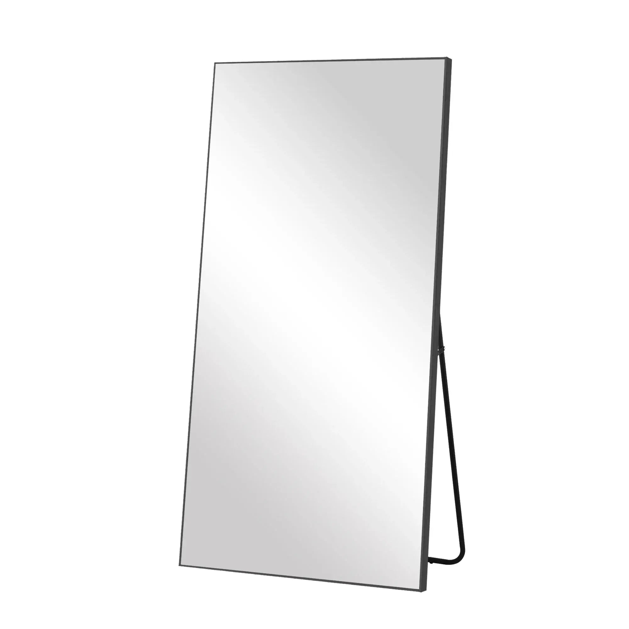 71" Black Metal Freestanding Or Wall Mount Framed Full Length Mirror - Homeroots - Flyclothing LLC