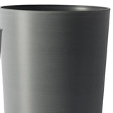 Set of Two Light Gray Heavy Duty Plastic Cylindrical Planter Pots - Homeroots - Flyclothing LLC
